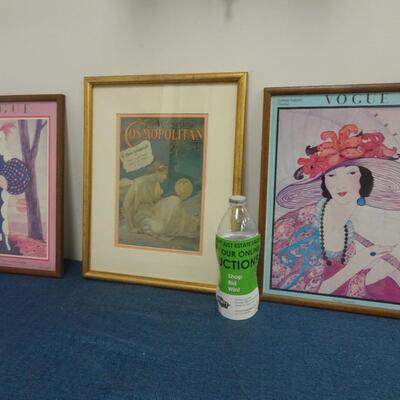 LOT 311. HOME DECOR FRAMED ART