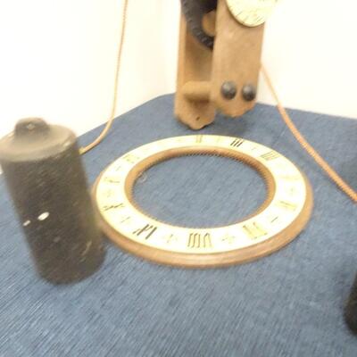 LOT 312. CLOCK PARTS