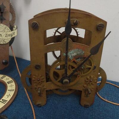 LOT 312. CLOCK PARTS