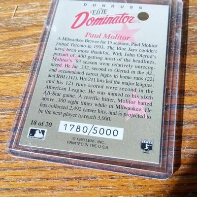 LOT 55  FOUR DONRUSS NUMBERED DOMINATOR CARDS