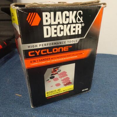 LOT 314. BLACK AND DECKER SANDER AND CORDED DRILL