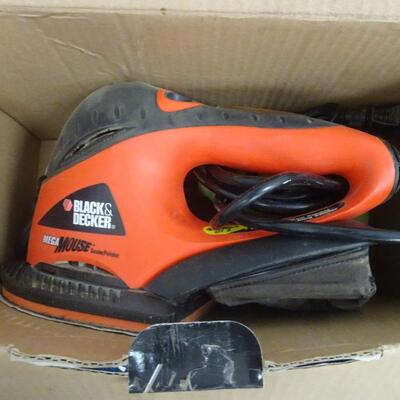 LOT 314. BLACK AND DECKER SANDER AND CORDED DRILL