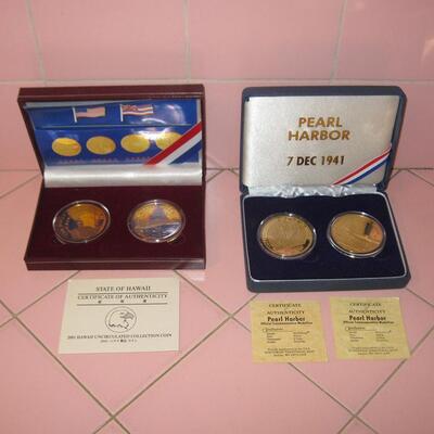 MS 2 Sets of Commemorative Medals Hawaii