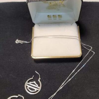 925 SS necklace with HD earrings