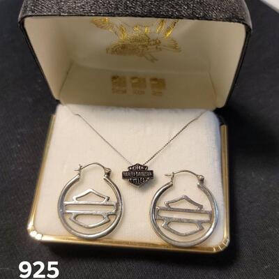925 SS necklace with HD earrings