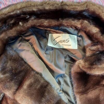 REAL FUR "MINK?" EVANS STOLE - JACKET