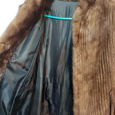 FAUX FUR "FAUX MINK" JACKETS W/ TIE WAIST