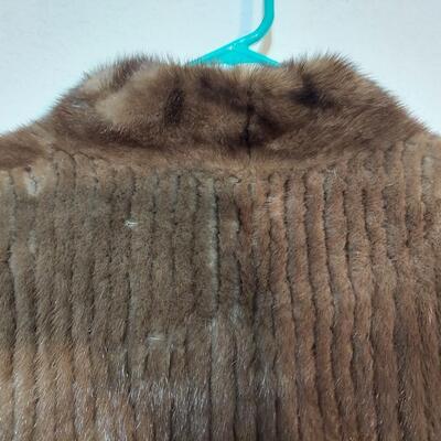 FAUX FUR "FAUX MINK" JACKETS W/ TIE WAIST