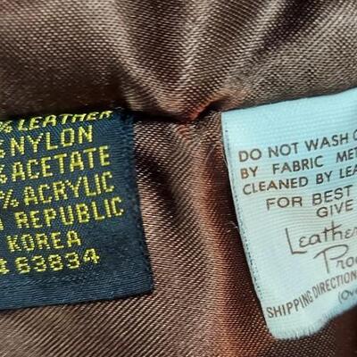 ZERO MENS LEATHER JACKET SIZE 42