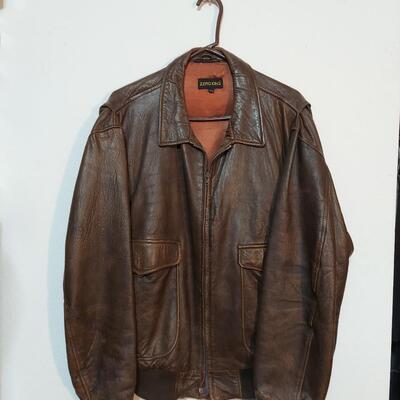 ZERO MENS LEATHER JACKET SIZE 42