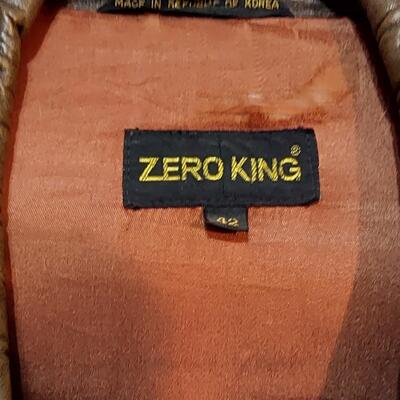 ZERO MENS LEATHER JACKET SIZE 42