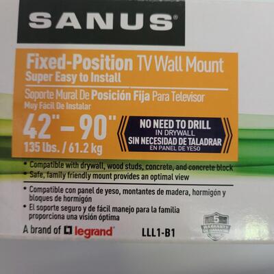 Set of 2 TV (No Drill) Wall mounts