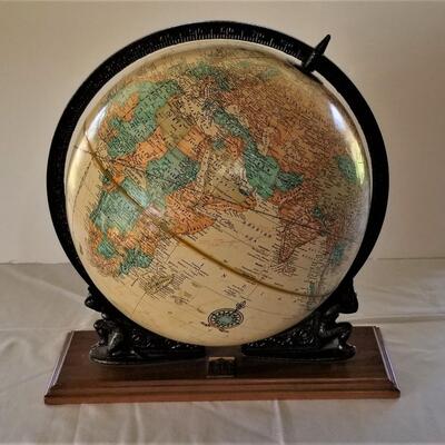 Lot #14  Attractive Cram's Imperial World Globe on Atlas Stand - Pre 1991