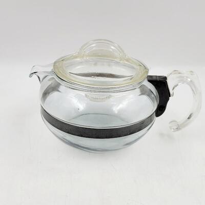 1940s PYREX FLAME WEAR GLASS COFFEE POT