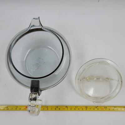 1940s PYREX FLAME WEAR GLASS COFFEE POT