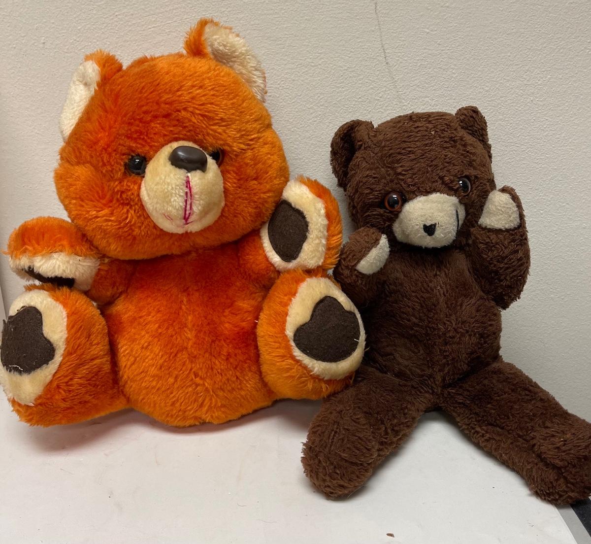 Pair of Vintage Music Box Stuffed Animal Bears