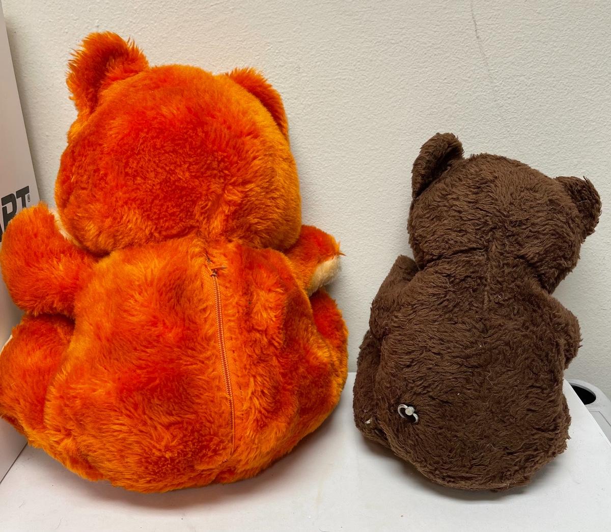 Pair of Vintage Music Box Stuffed Animal Bears