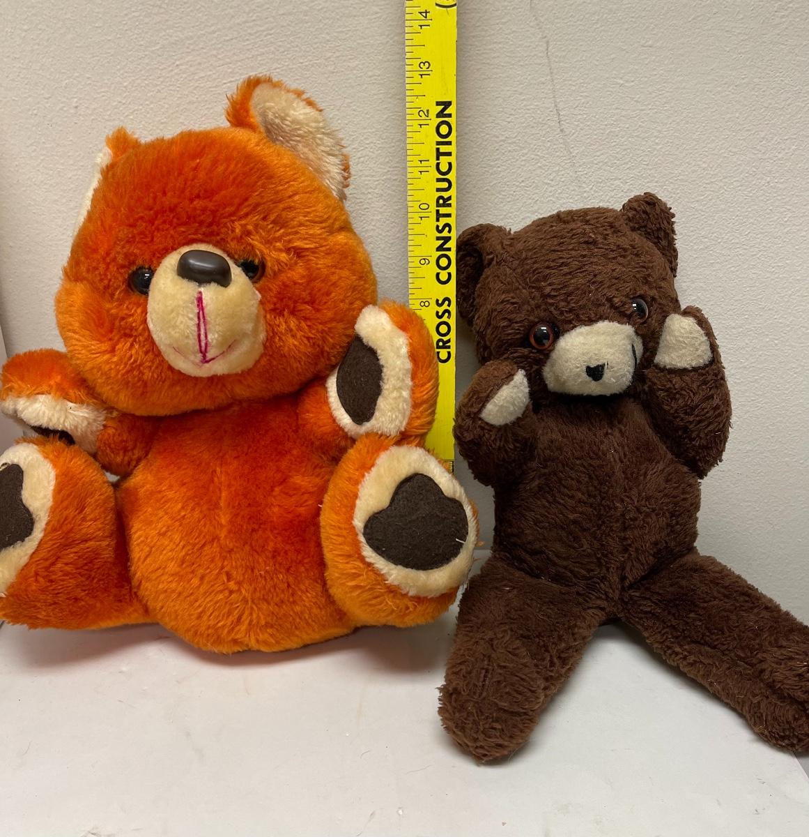 Pair of Vintage Music Box Stuffed Animal Bears