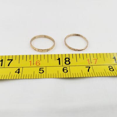 SET OF 10K OLD BABY RINGS