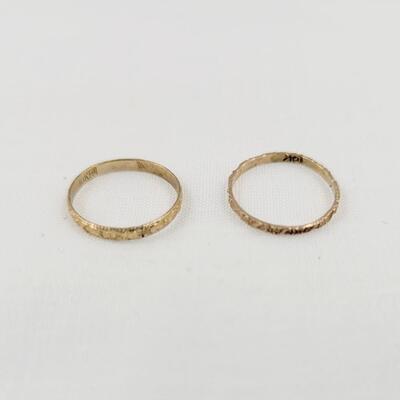 SET OF 10K OLD BABY RINGS