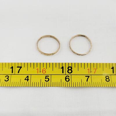 SET OF 10K OLD BABY RINGS