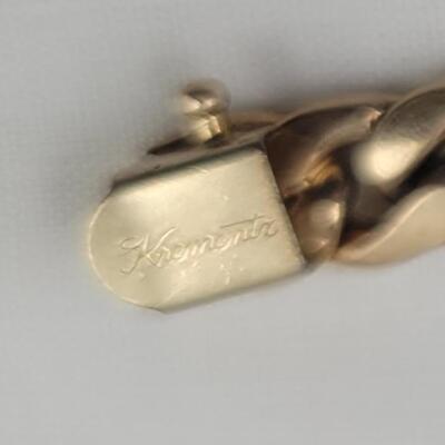 ANTIQUE KREMENTZ ROLLED GOLD HEAVY BRACELET