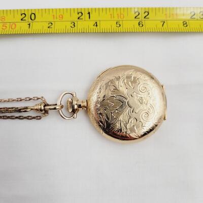 14K GOLD FILLED PRE 1920S HAMPDEN 3/0 DIADEM GRADE MOVEMENT POCKET WATCH