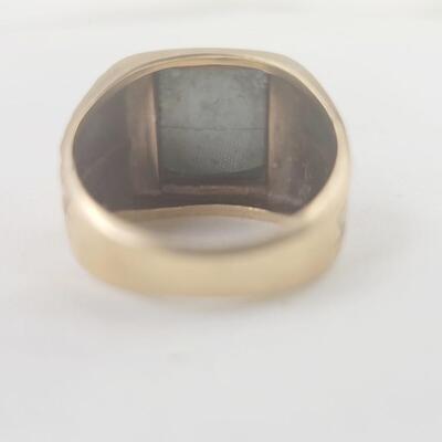 14K GOLD DESIGNED PICTURE RING