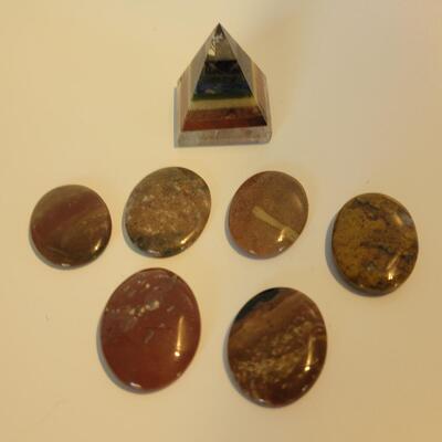 Chakra Pyramid and Worry Stones