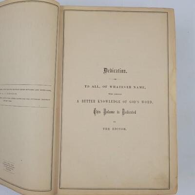 1869 HITCHCOCKS NEW & COMPLETE ANALYSIS OF THE HOLY BIBLE