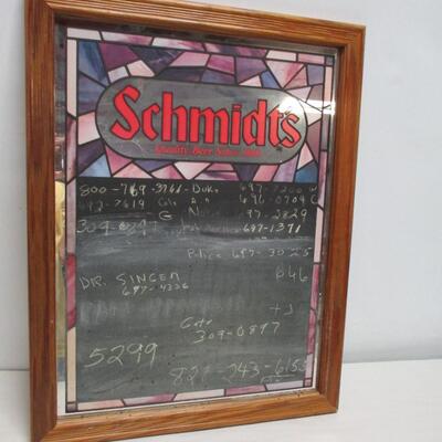 1986 Schmidt's Chalkboard Beer Sign