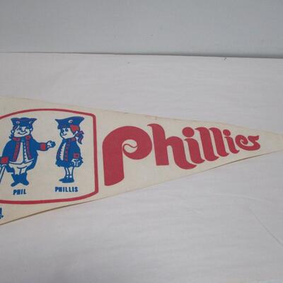 Vintage Philadelphia Phillies Phil and Phillis Pennant