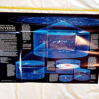 2 INTO SPACE - UNIVERSE NATIONAL GRAPHIC (70S) POSTERS