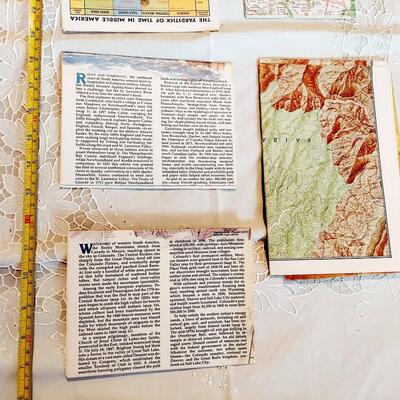 AMERICAN NATIONAL GRAPHIC MAPS - 5 PC