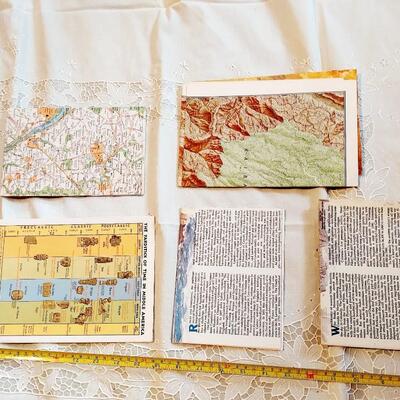 AMERICAN NATIONAL GRAPHIC MAPS - 5 PC
