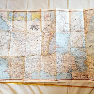 NATIONAL GEOGRAPHIC HOLY LANDS MAP - POSTER 2 PC