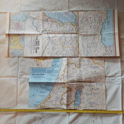 NATIONAL GEOGRAPHIC HOLY LANDS MAP - POSTER 2 PC