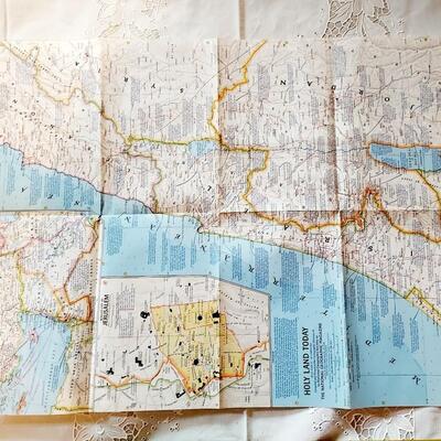 NATIONAL GEOGRAPHIC HOLY LANDS MAP - POSTER 2 PC