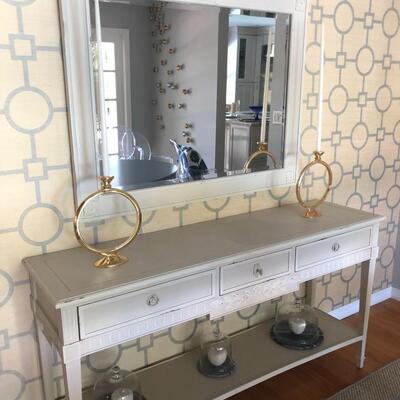 White Framed Mirror