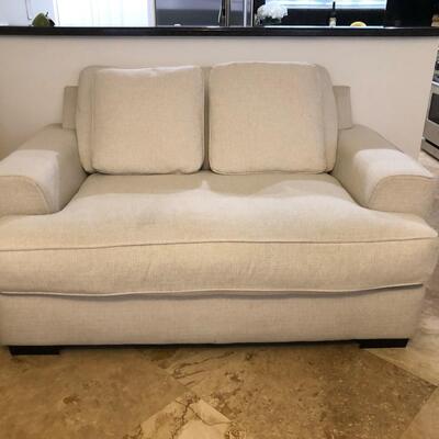 Cream Colored Chair-and-a Half
