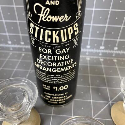Candle and Flower Stick ups, for Gay and Exciting Decorative Arrangements 