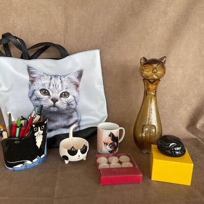 Lot 1. Fun Assortment of Cat-themed items