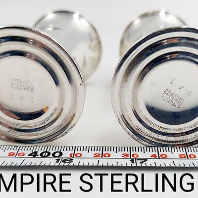 EMPIRE STERLONG WEIGHTED SALT & PEPPER SHAKERS