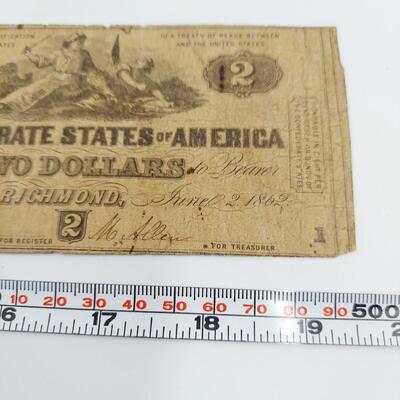CONFEDERATE MONEY - $2 RICHMOND VA