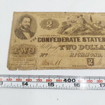 CONFEDERATE MONEY - $2 RICHMOND VA