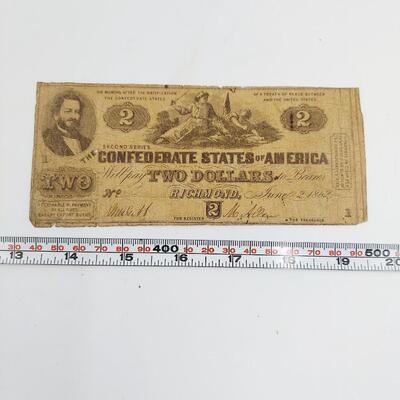 CONFEDERATE MONEY - $2 RICHMOND VA