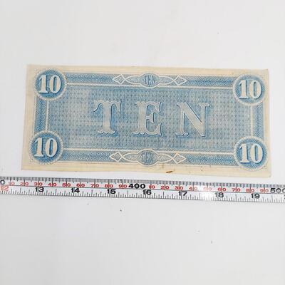 CONFEDERATE MONEY- $10 - RICHMOND VA 1964