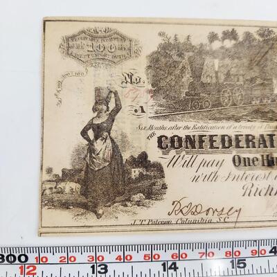 CONFEDERATE MONEY  - $100 - RICHMOND VA