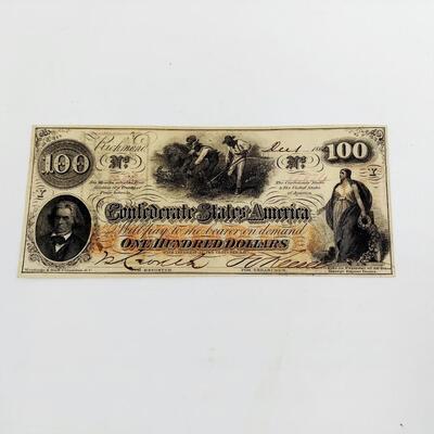 CONFEDERATE MONEY  - $100 - RICHMOND VA