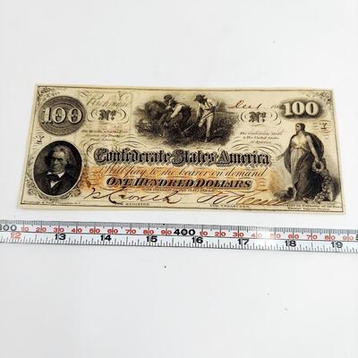 CONFEDERATE MONEY  - $100 - RICHMOND VA